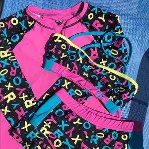 Girls Roxy Bathing Suit Set